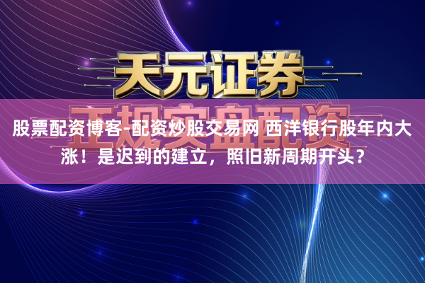 股票配资博客-配资炒股交易网 西洋银行股年内大涨！是迟到的建立，照旧新周期开头？